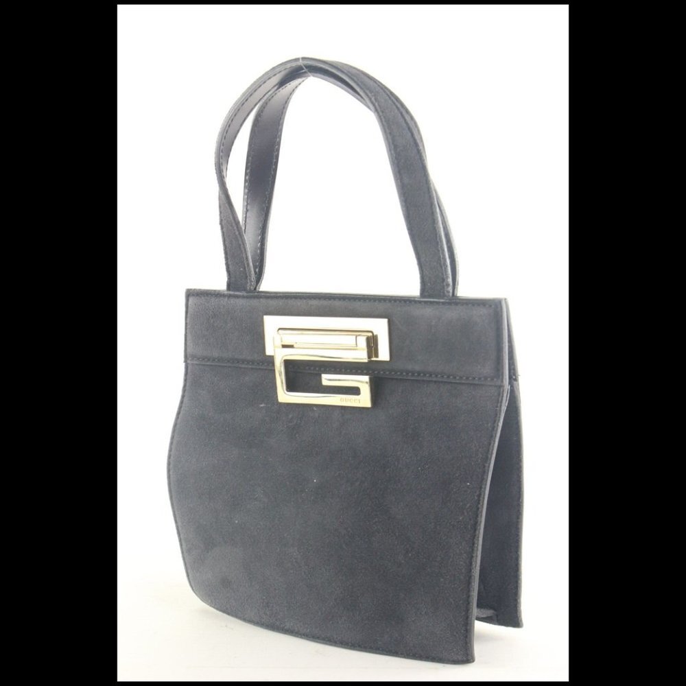Gucci Suede Tom Ford Era Tote G Logo Turnlock 1GG1012K